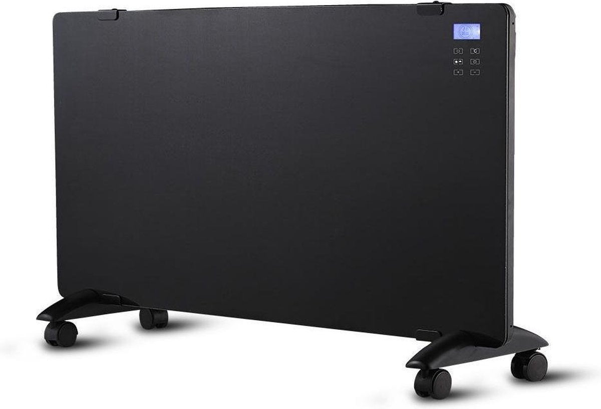 V-tac VT-2000WRD Glazen paneelverwarming - Electrische verwarming - 2000W - Zwart - Incl display