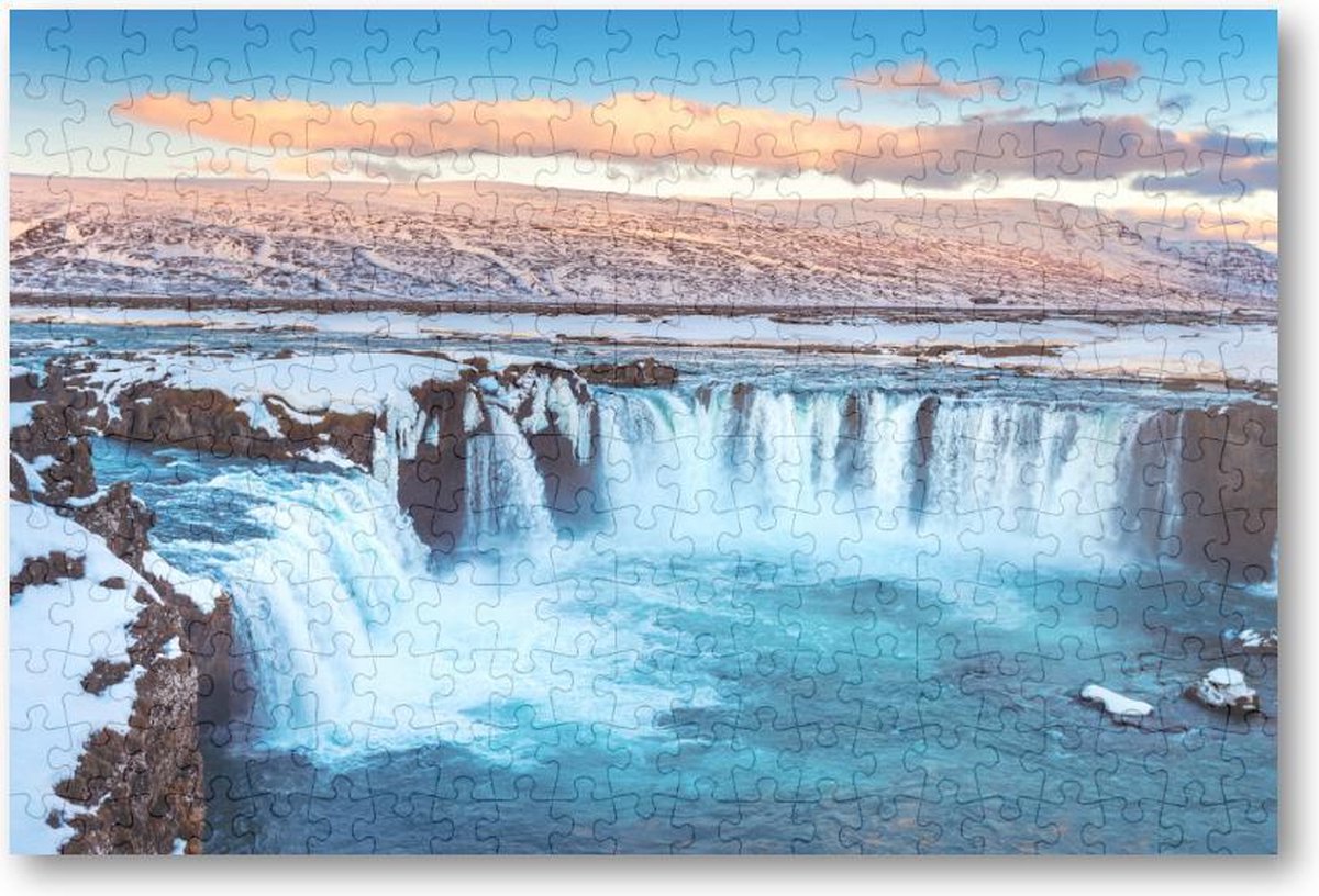 Godafoss waterval - IJsland - 252 Stukjes puzzel voor volwassenen - Natuur - Landschap