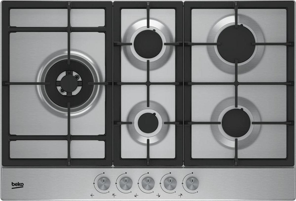 Beko HIAL 75225 SX kookplaat Roestvrijstaal Ingebouwd Gaskookplaat 5 zone(s)