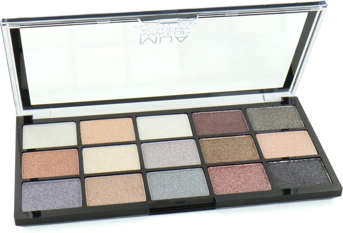 MUA 15 Shade Oogschaduw Palette - Frosted Gleam