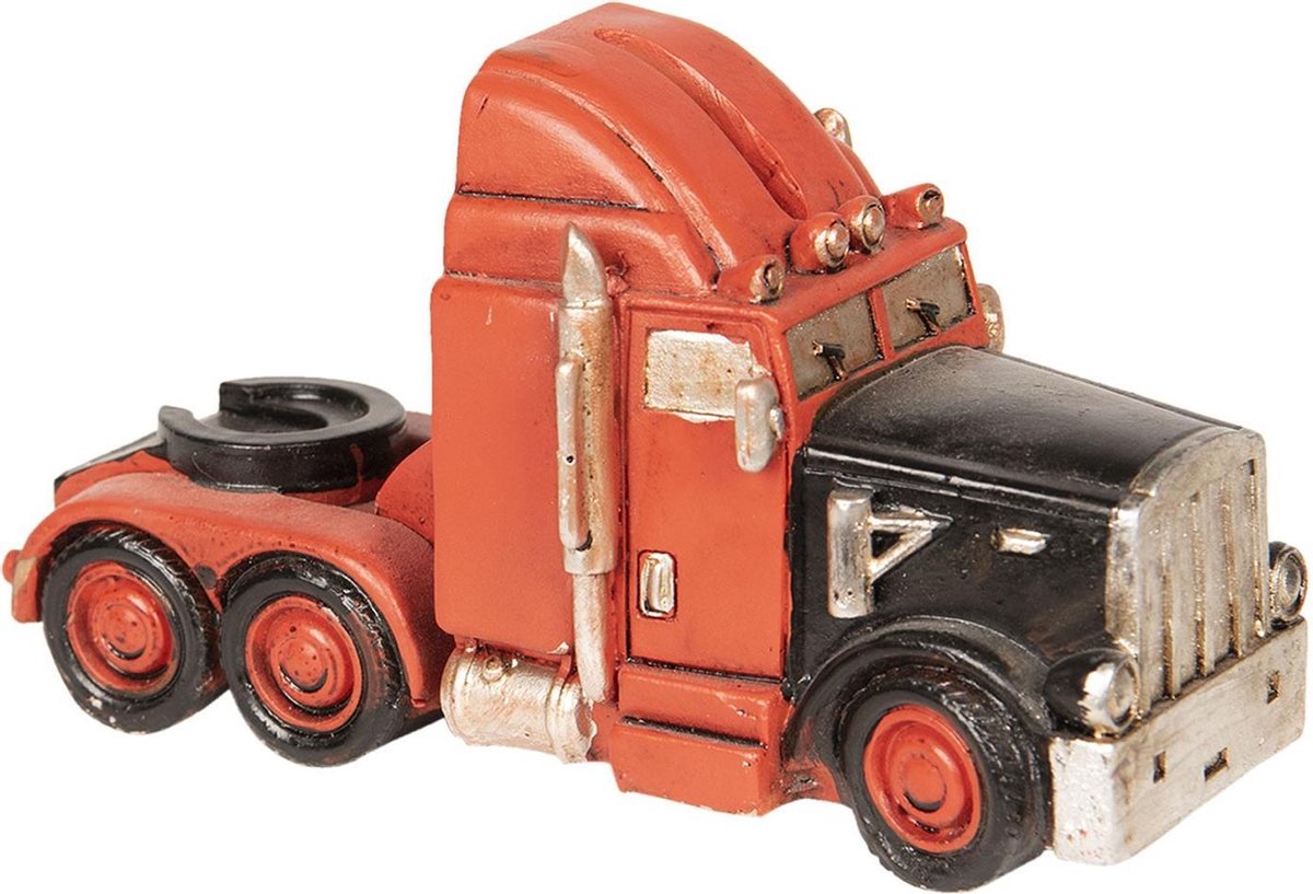 Spaarpot 15*7*9 cm Rood | 6PR2540 | Clayre & Eef