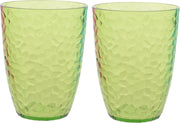 2x stuks kunststof bekers groen 20 cl - Campingservies drinkbekers herbruikbaar