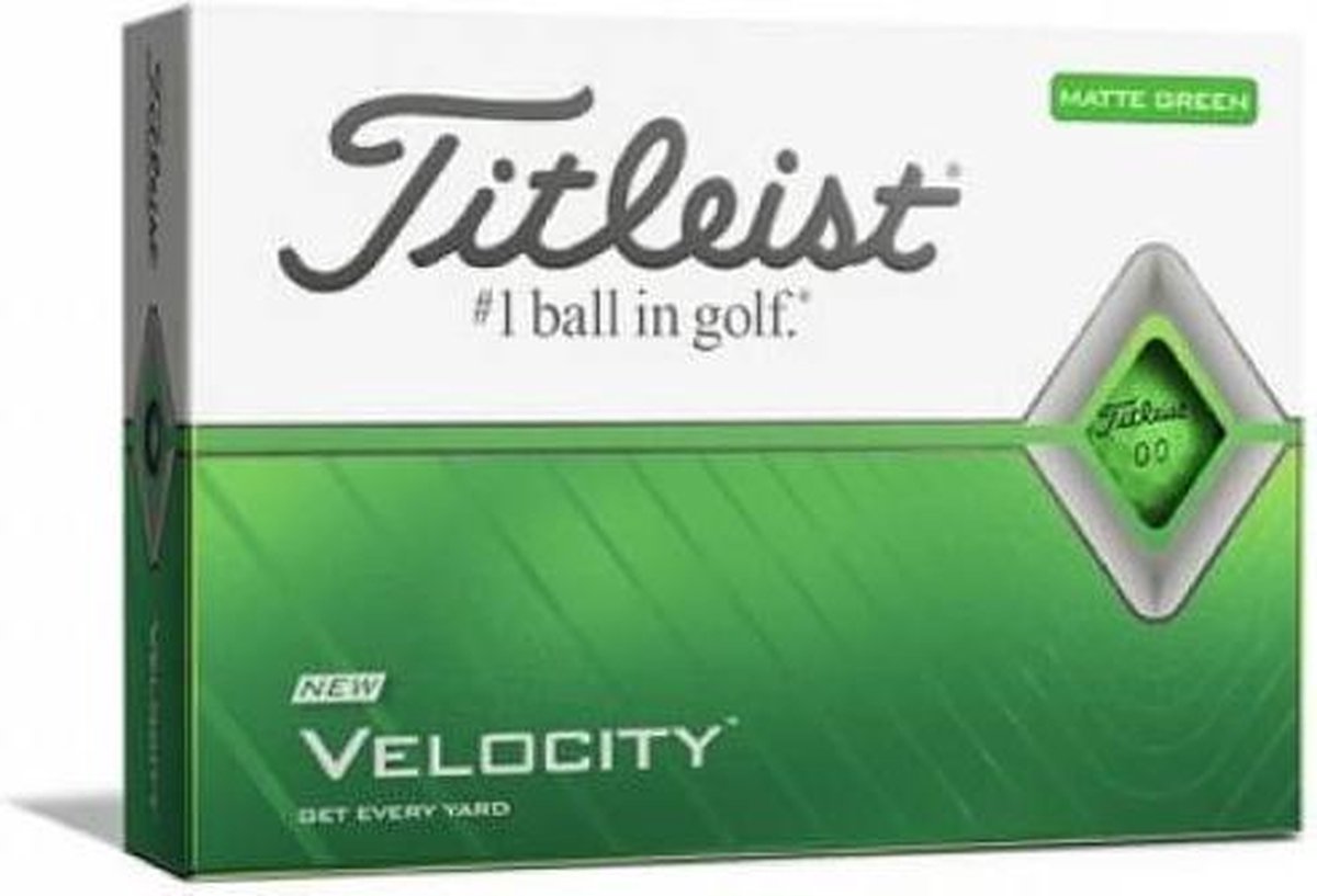 Titleist Velocity Golfballen Mat Groen