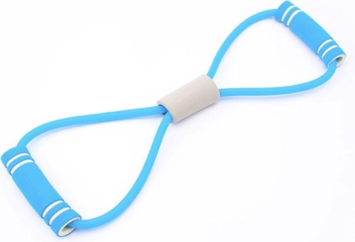 Fitness -  2 STUKS! - Weerstand - Workout - Spier - Rubber - Elastisch - Yoga - Blauw - thuis sporten