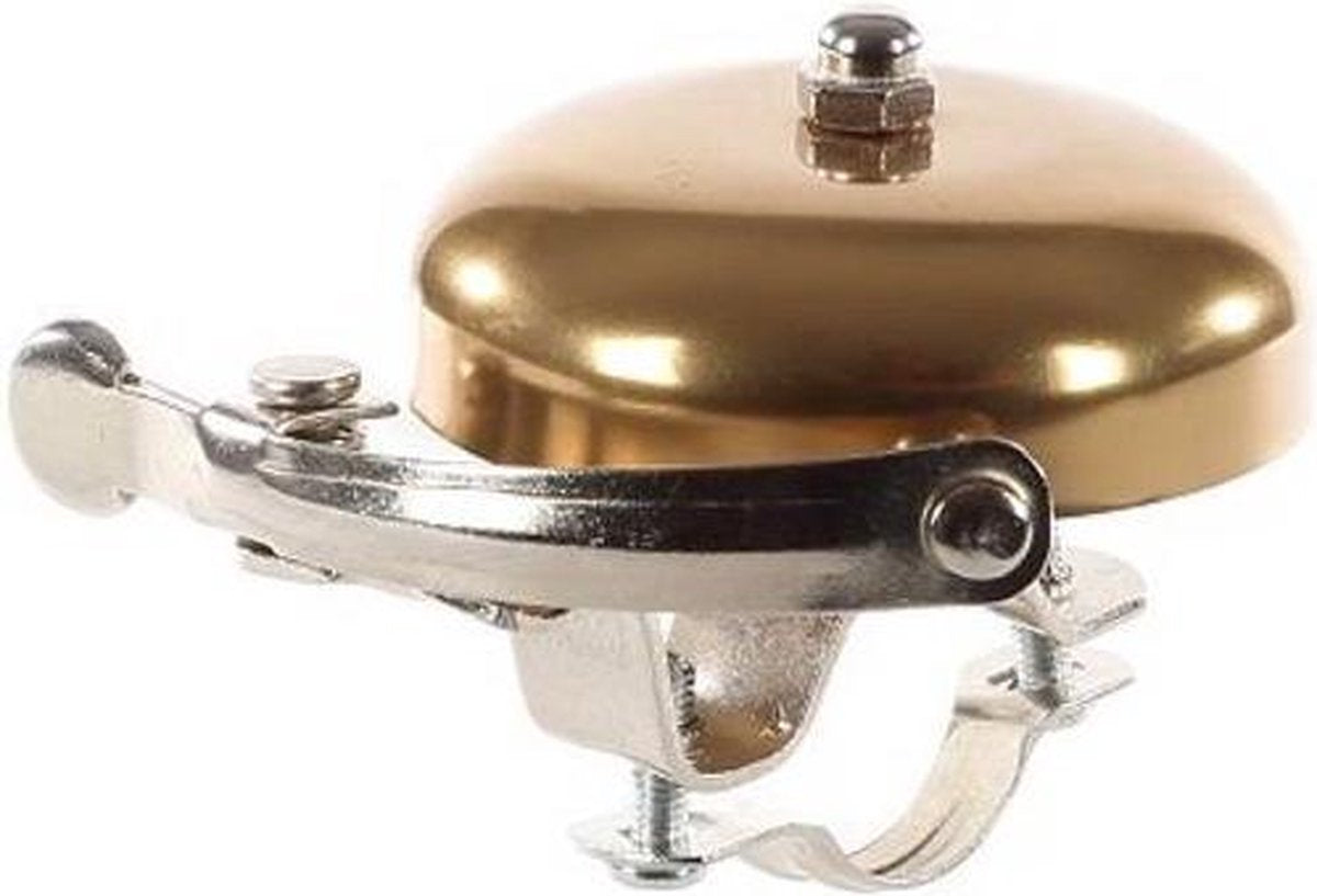 Nietverkeerd Retro Fietsbel Race Goud 60mm