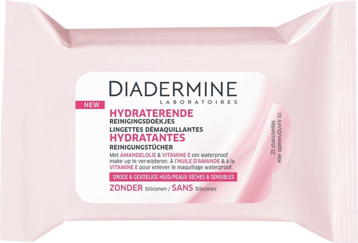 Diadermine Hydraterende reinigingsdoekjes