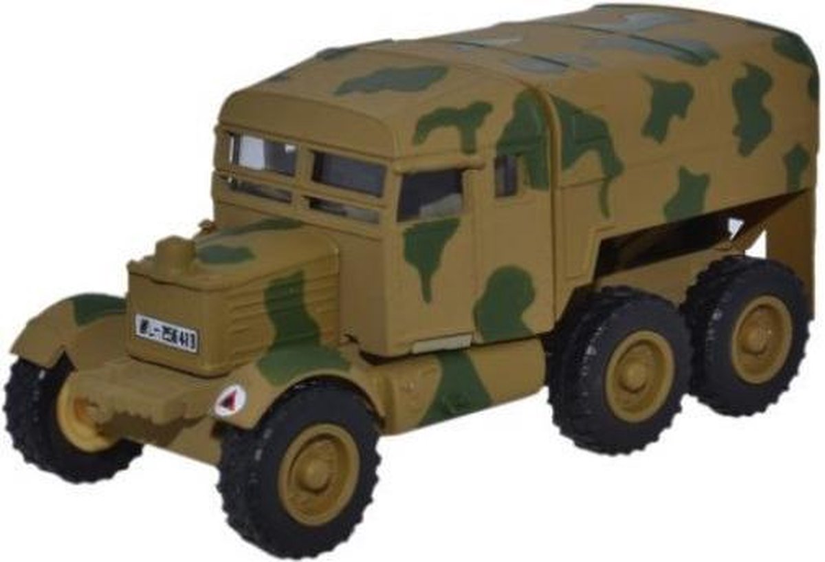 OXFORD SCAMMELL PIONEER ARTILLERY TRACTOR LUFTWAFFE KRETA 1943 schaalmodel 1:76