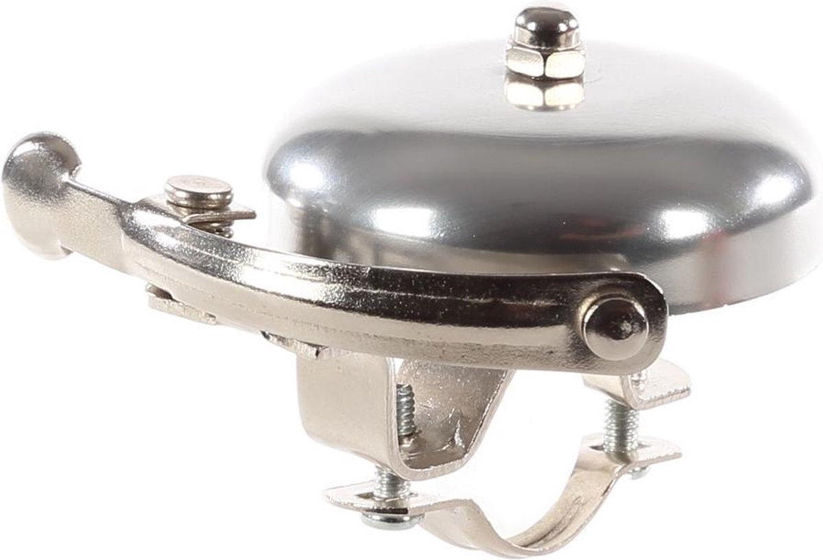 Niet Verkeerd Retro Fietsbel - Aluminium - 60 mm - Zilver