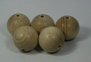 Houten balen met gat - naturel - 5 cm - 20 stuks
