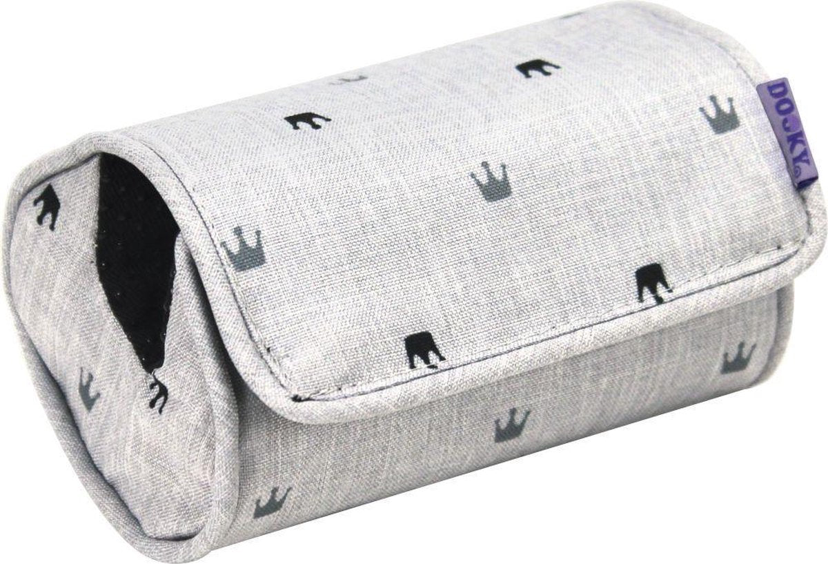Dooky Arm Cushion Light Grey Crowns