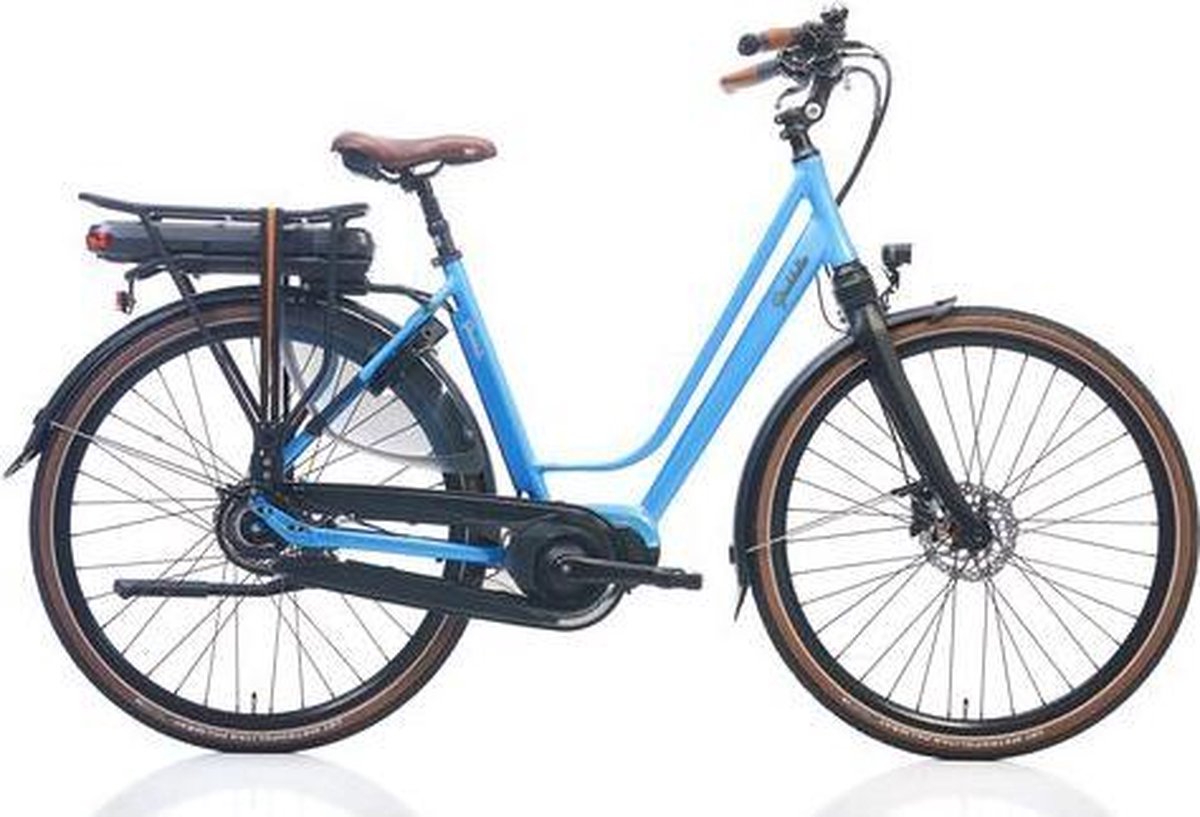 Paddello Elektrische Damesfiets N8 Mono City Deluxe + Telefoonhouder met USB oplader