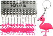 12 stuks sleutelhanger flamingo / uitdeelcadeautjes