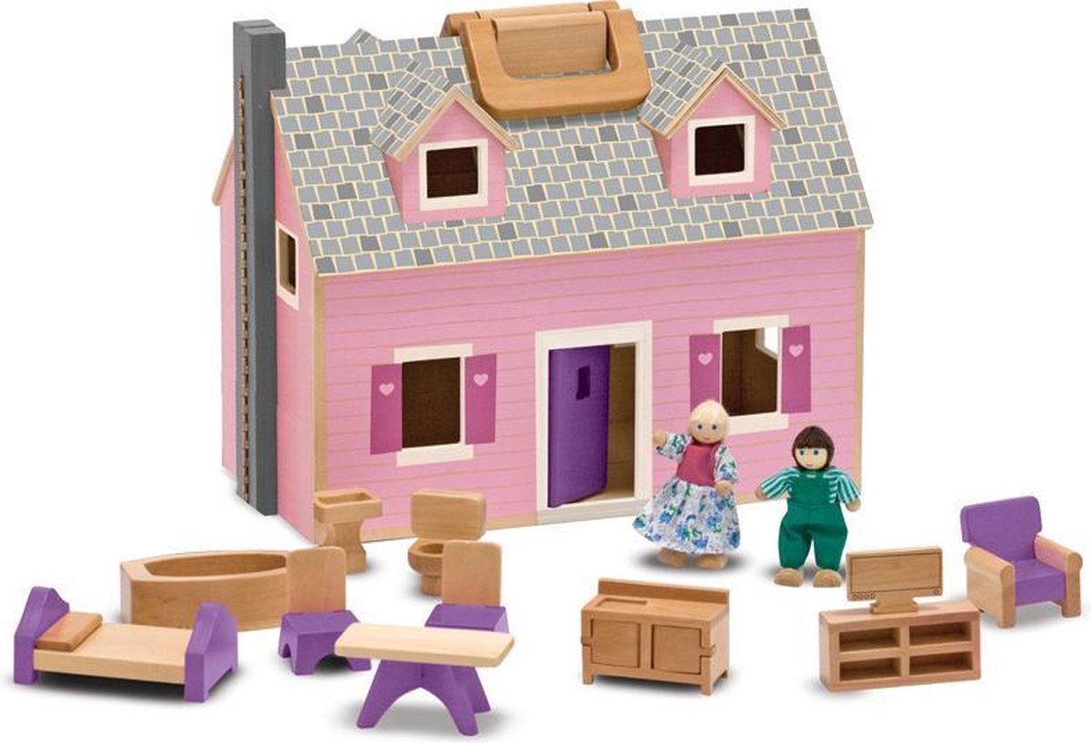 Melissa & Doug - Openklapbaar Poppenhuis