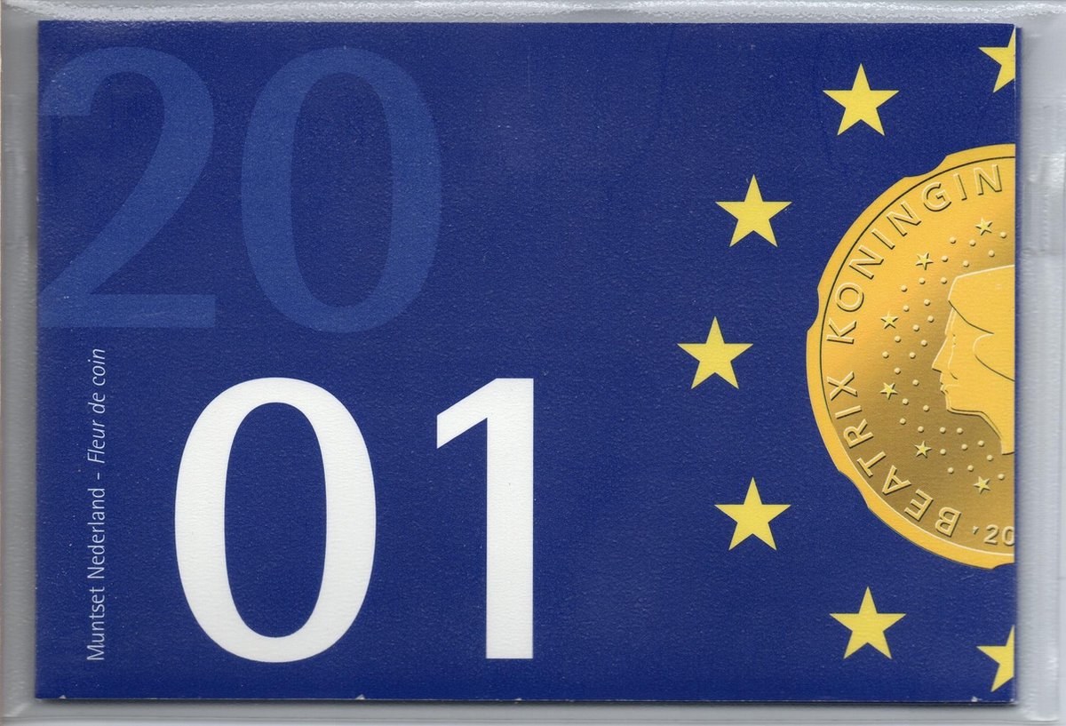 Nederland Jaarset Munten 2001 FDC - Euro Introductie