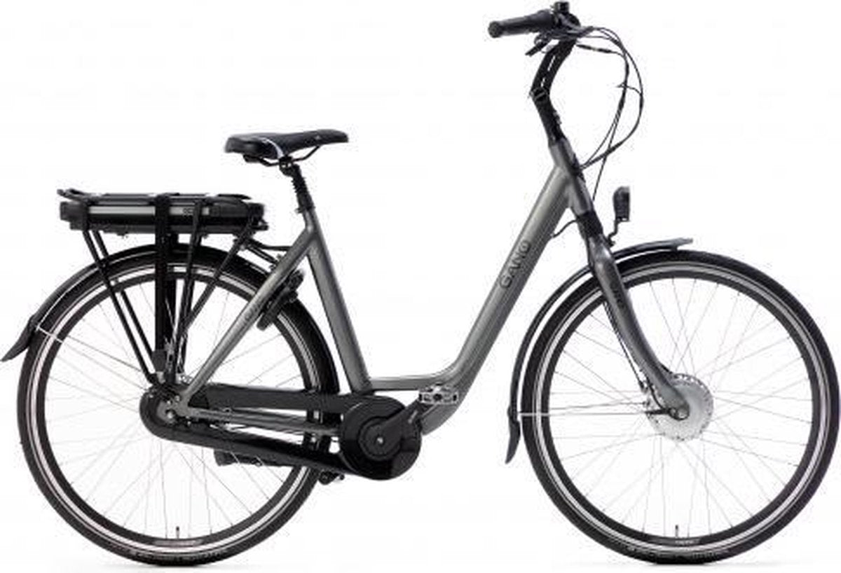 Gano Esto E2 Elektrische Damesfiets - Stadsfiets - 53 cm - Grijs