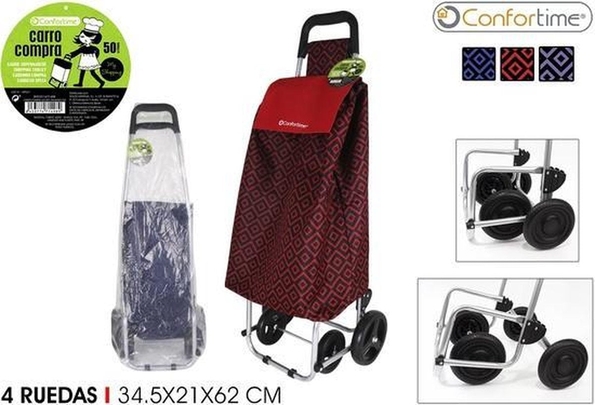 Winkelwagen 4 RUEDAS 59X40X20CM COMFORTIME