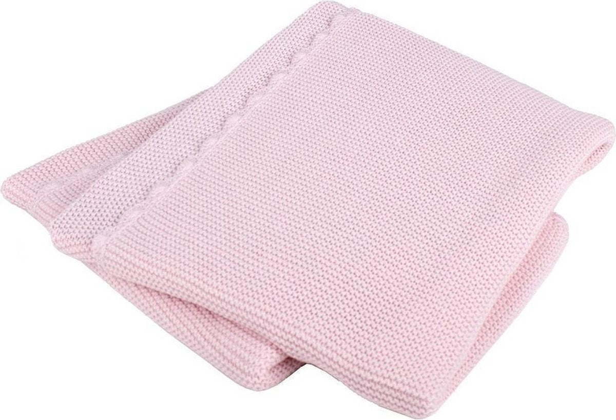 Interbaby Babydeken Basic Meisjes 75 X 100 Cm Katoen Roze