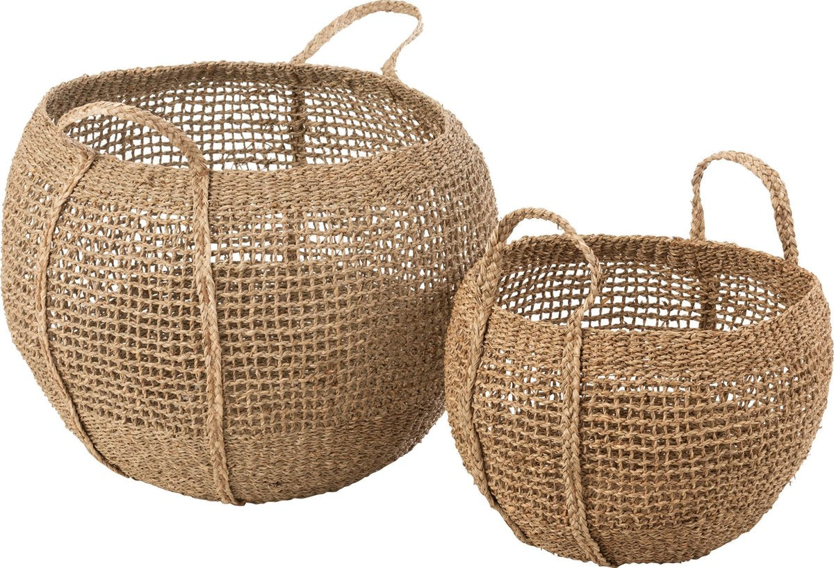 J-Line Set Van 2 Manden Tosai Zeegras Naturel