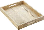 Point-Virgule Dienblad - Met Handgrepen - Mangohout - 48.5 x 39 x 5cm