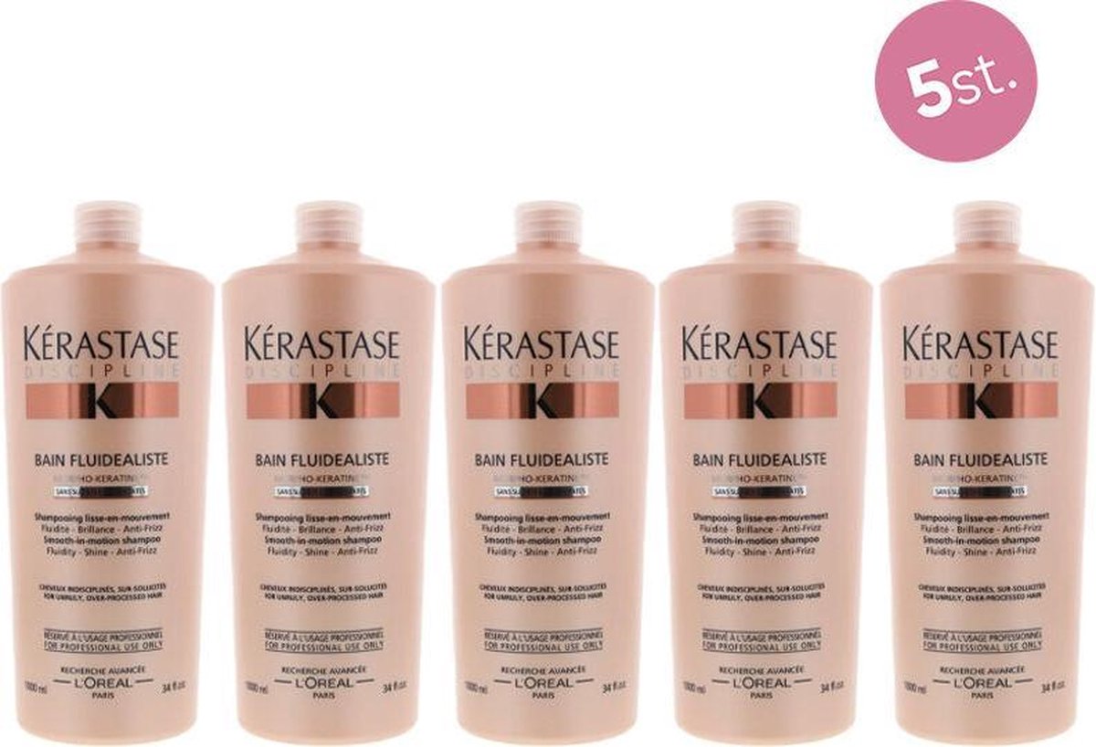 5X Kérastase Discipline Bain Fluidealiste 1000ml