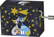 Muziekdoosje kerst Rosina Wachtmeister Two Christmas Cats melodie Jingle bells