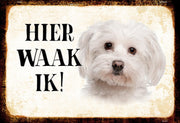 Wandbord - Hier Waak Ik - Maltezer