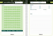 SoccerConcepts Voetbalcompetitieboek - Voetbaltrainer - Met trainersboek- A6