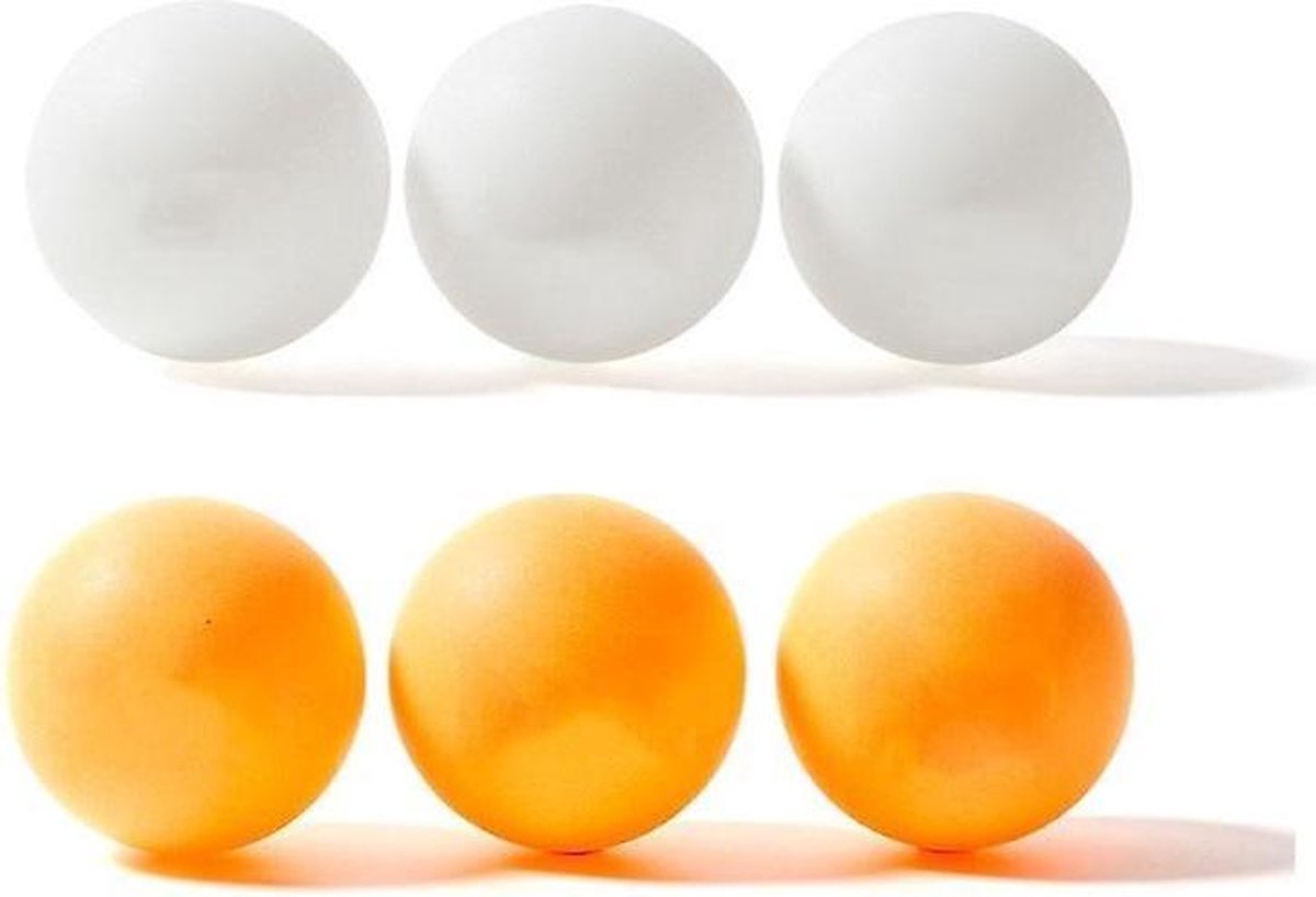 6x Tafeltennis/pingpong balletjes