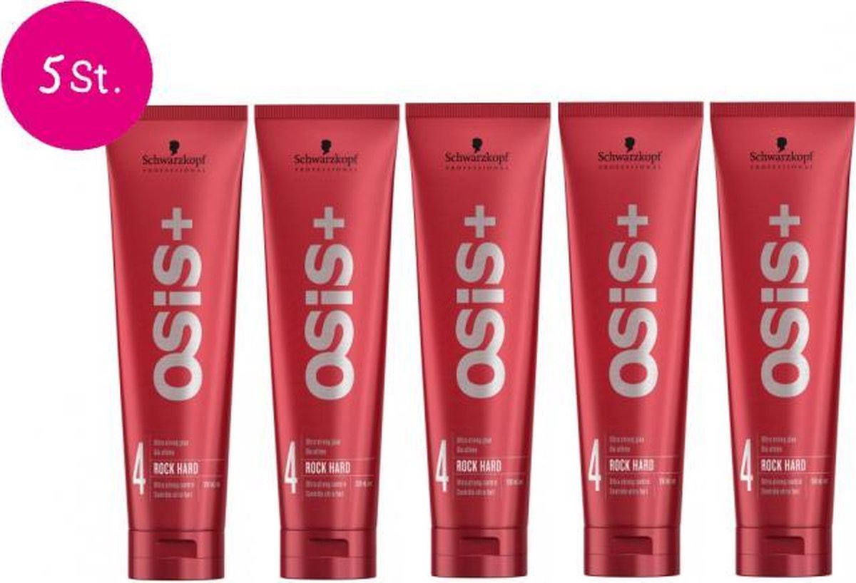 5x Schwarzkopf Osis Rock Hard Gel - 5x 150ml