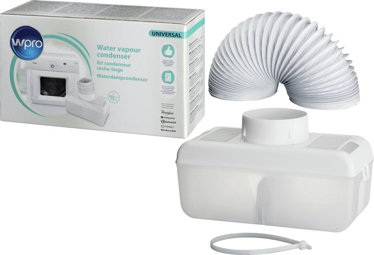Waterdampcondensor voor droger