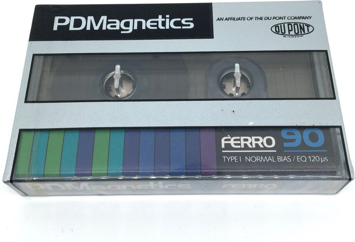 Audio Cassettebandje PDM Magnetics Ferro C-90  Type I / jaar 1983 /  Uiterst geschikt voor alle opnamedoeleinden / Sealed Blanco Cassettebandje / Cassettedeck / Walkman / PDM cassettebandje.