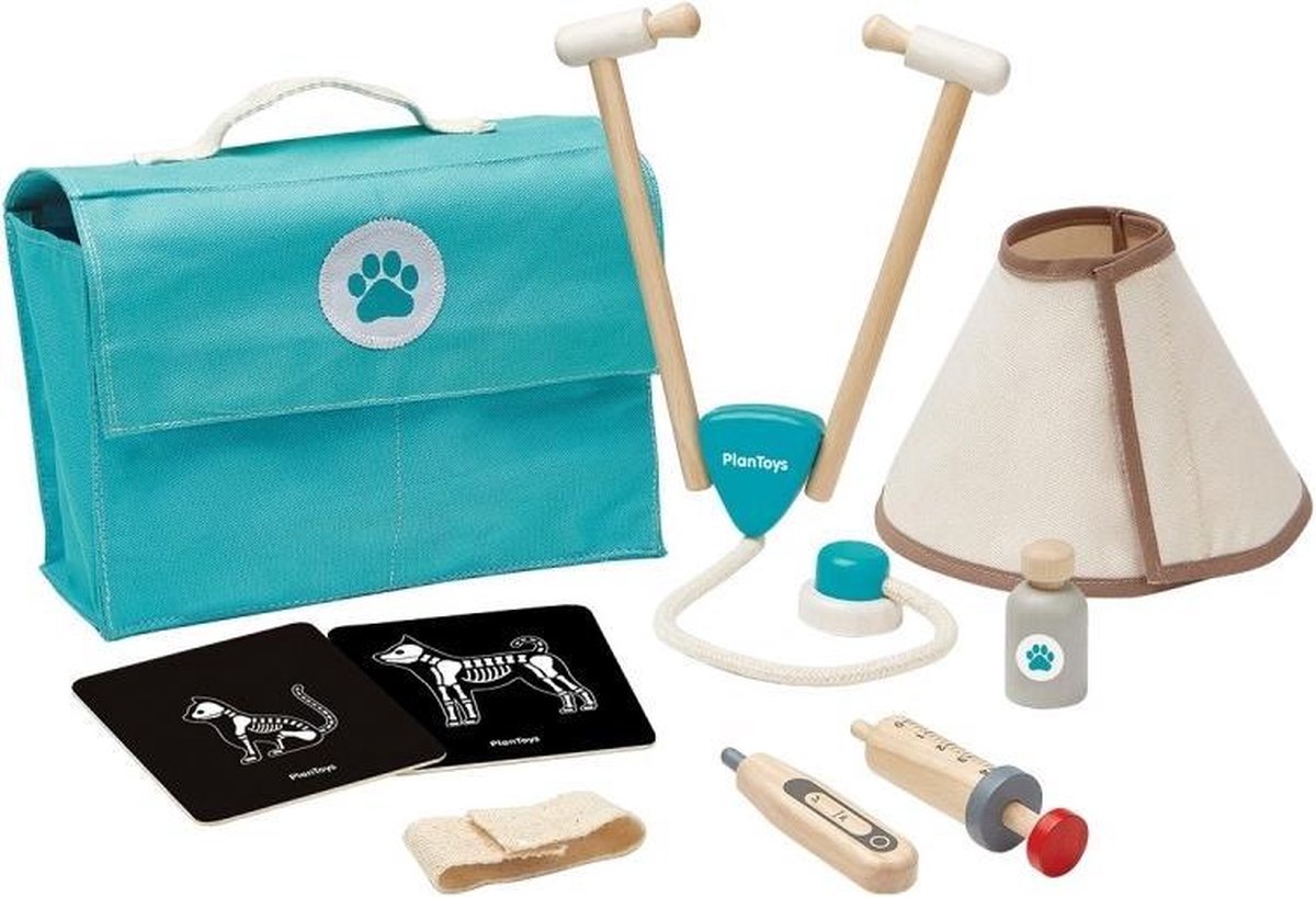 Plan Toys Dierenarts set