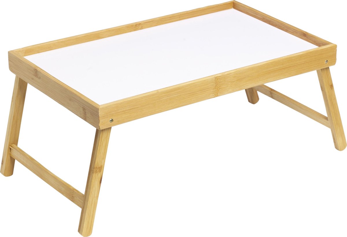 Maxx Dienblad - Inklapbaar - 50 x 30 x 22cm - Bamboe - Bedtafeltje