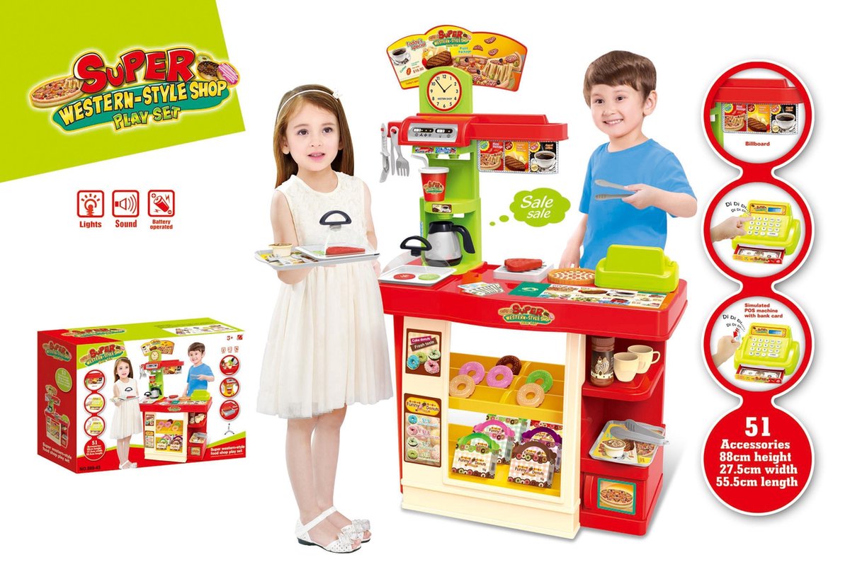 Koffieshop - 51 delig - met Accessoires