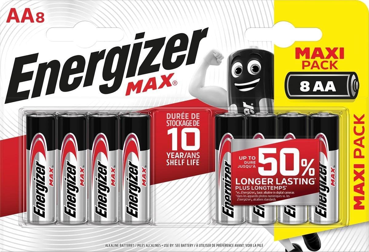 Batterij Energizer Max AA/pk 8
