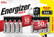 Batterij Energizer Max AA/pk 8