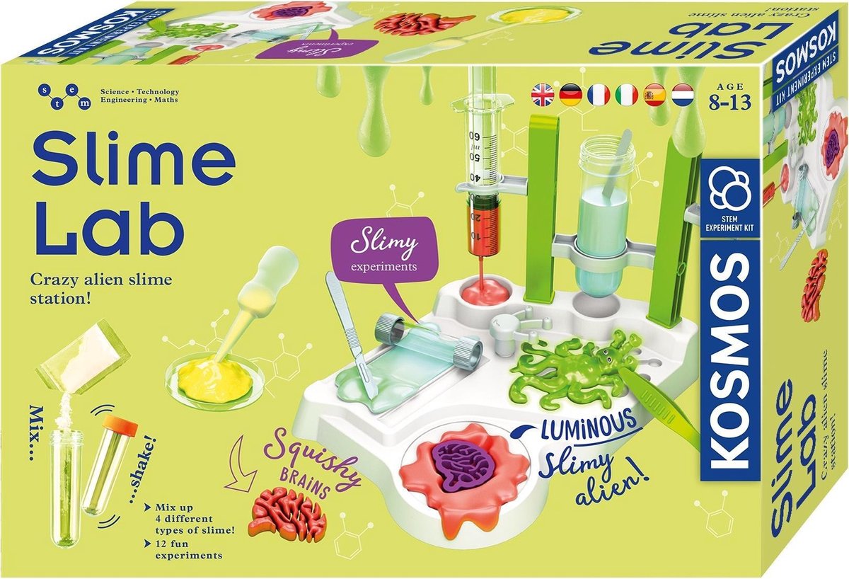 Kosmos Wetenschapslab Slime Lab Junior 4-delig