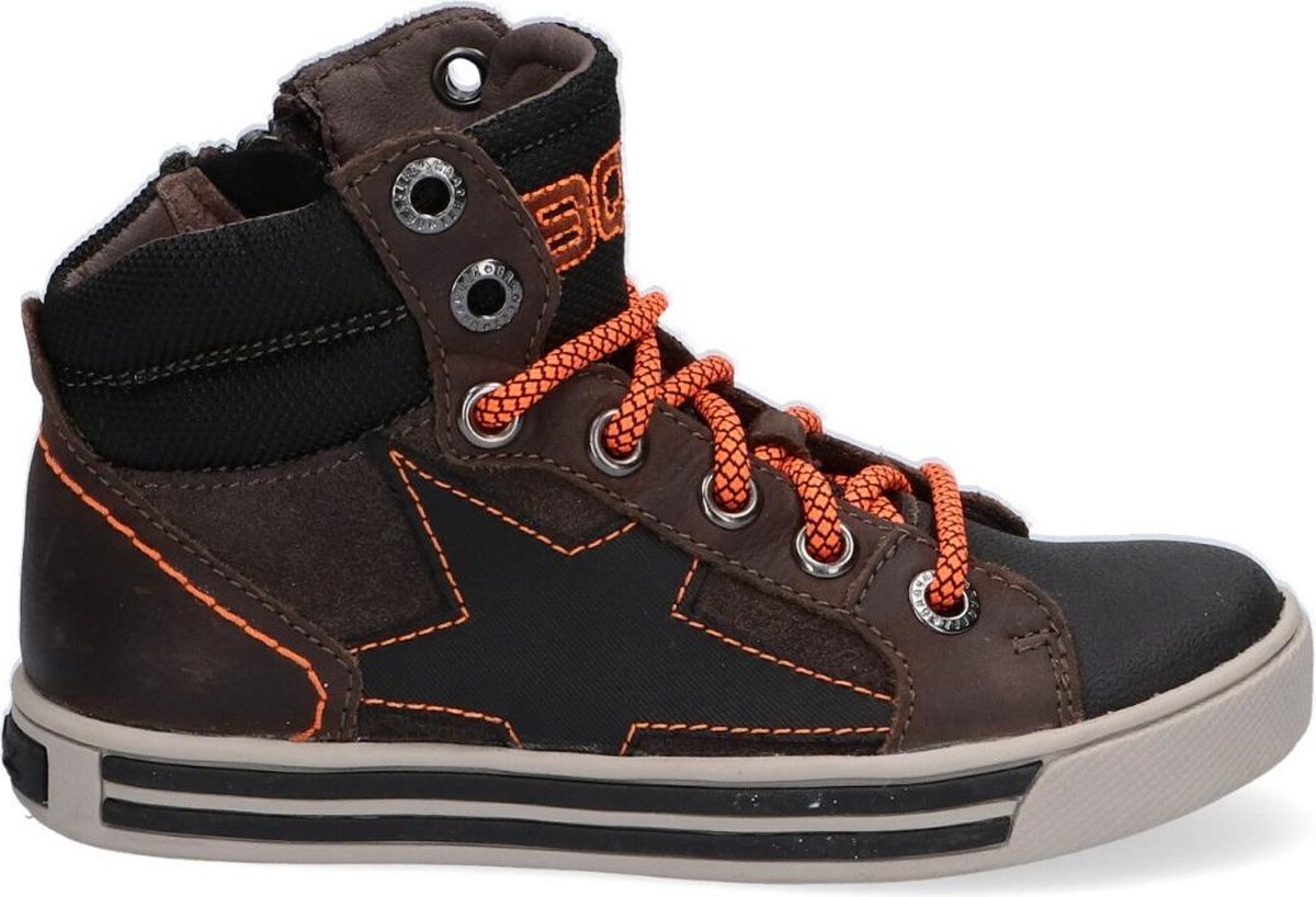 Braqeez Dylan Day Jongens Veterschoenen - Maat 32 - Bruin - Veterschoenen -  Leer - Veters - Kinderschoenen