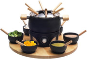 Fritel MIA Elektrische Fondue Set Hout/Zwart
