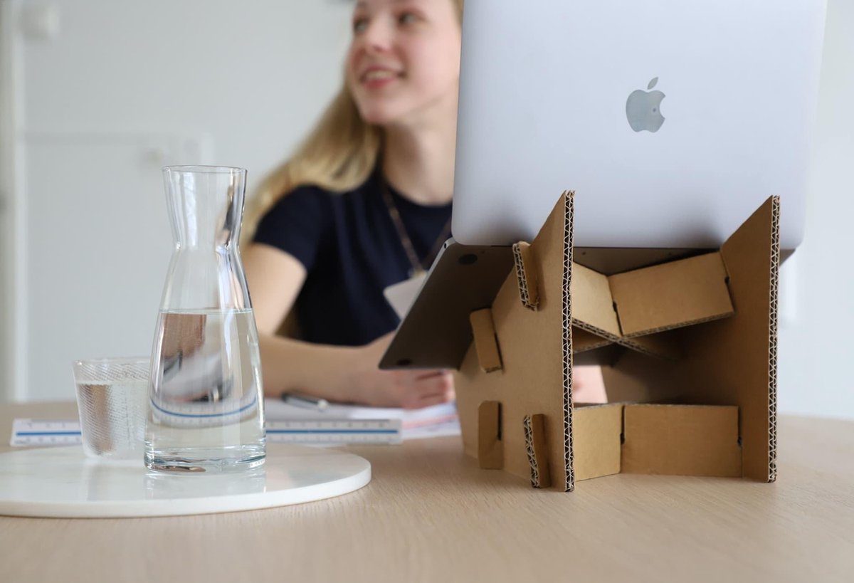 KarTent - Kartonnen Laptop Standaard - Duurzaam Karton