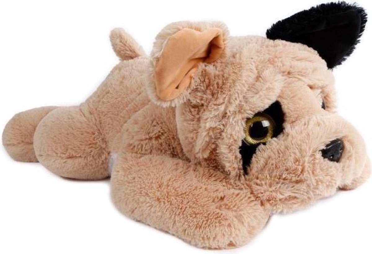 Take Me Home Knuffel Hond Junior 80 Cm Pluche Bruin/zwart