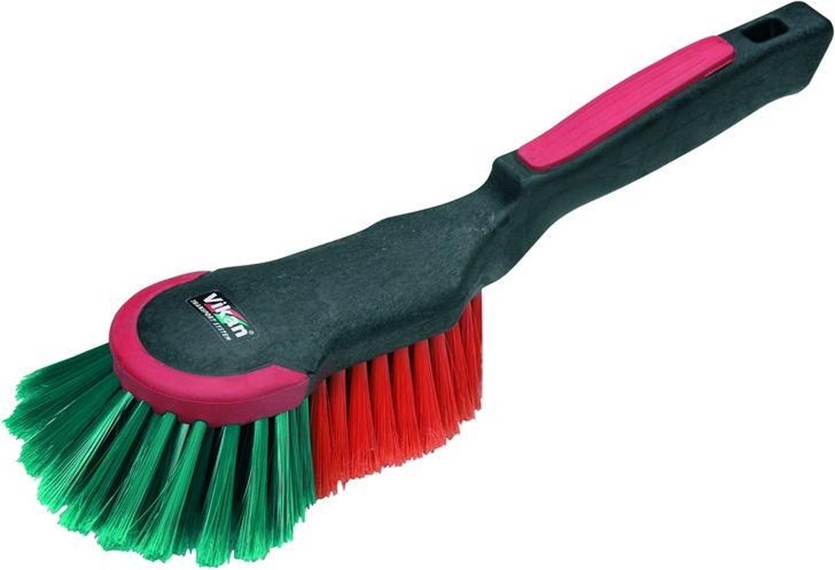 Vikan Handborstel Ergonomisch met Rubber Stootrand