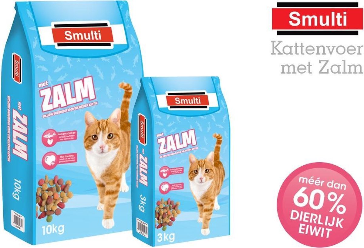 Smulti Kattenvoer met Zalm -3kg
