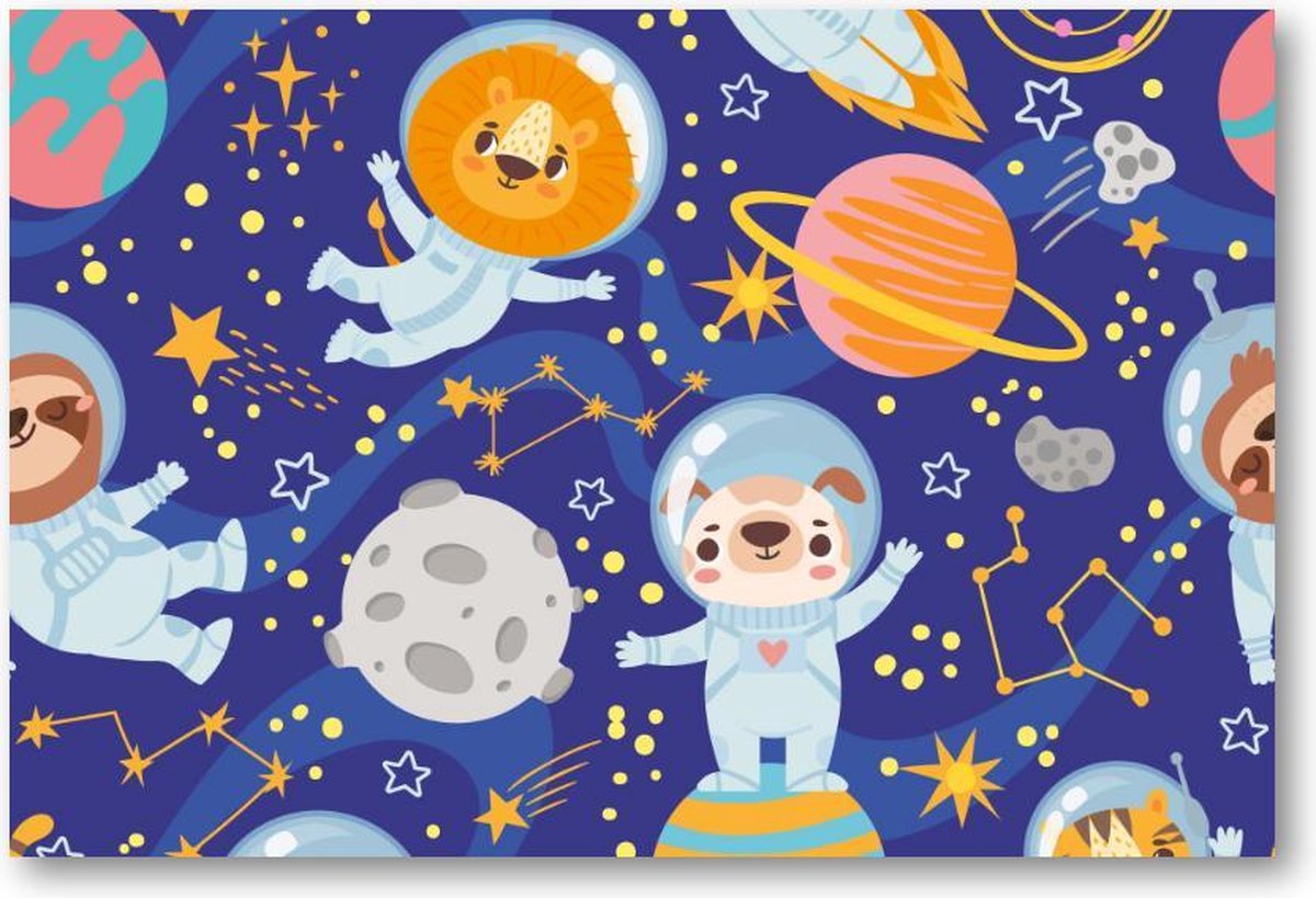 Dieren in de ruimte - 1500 Stukjes puzzel voor volwassenen - Besteposter - Dieren - Kinderen - Kinderkamer