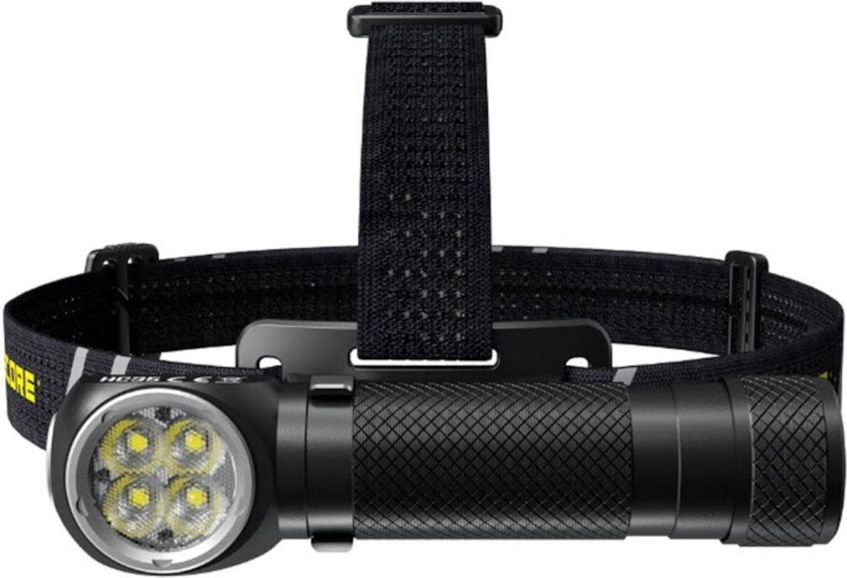 NiteCore hoofdlamp HC35 en zaklamp in een - 2700 lumen - Zwart