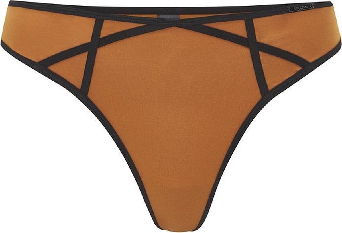 SAPPH - Mistress Cognac String Dames - maat M - Cognac