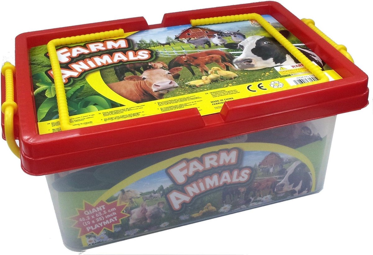 Boerderijdieren Speelset - met Speelmat
