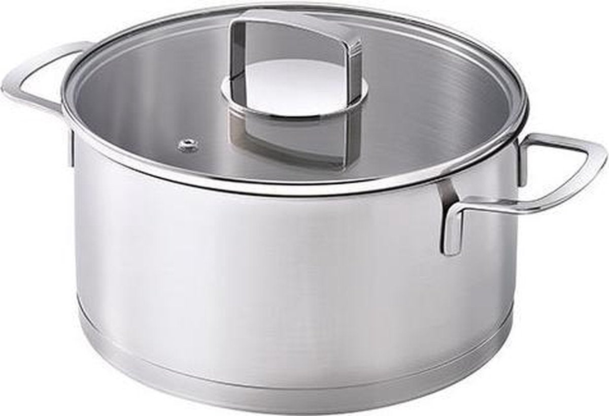 Kitchen Fun Mambo Kookpot D24cm 4.5lglazen Deksel - Alle Vuren