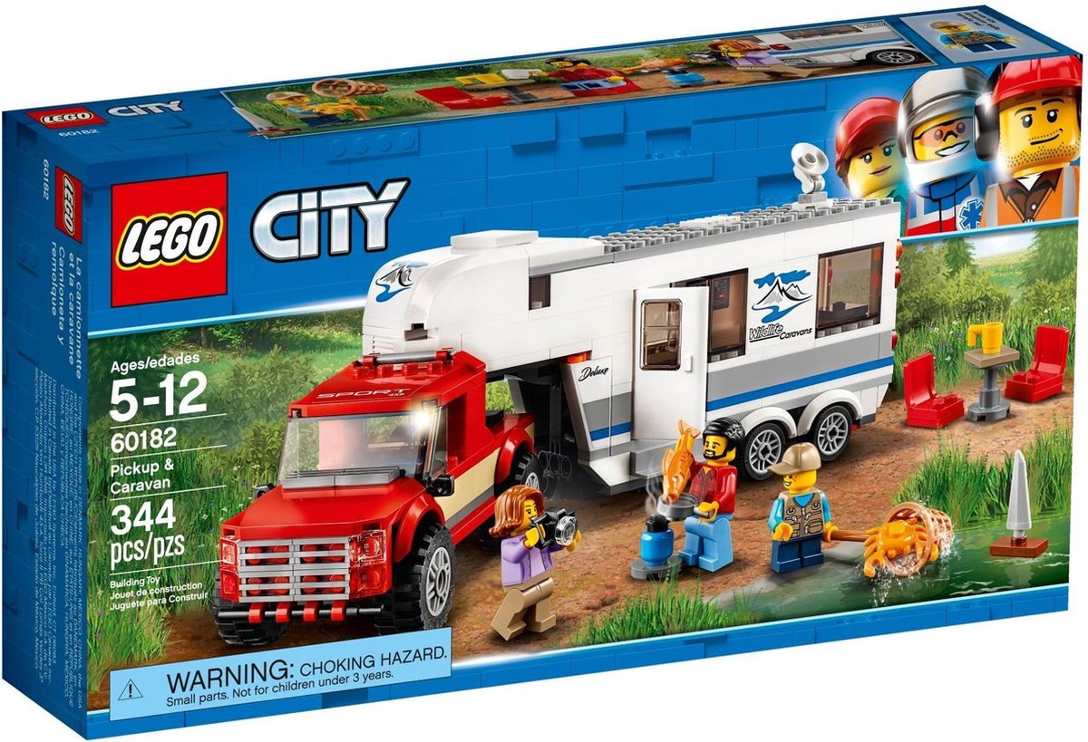 LEGO 60182 City Pick-uptruck en caravan