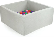 Ballenbak XL vierkant 90x90x40 lichtgrijs Misioo